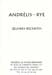 exposition "Andrlis-Rye, œuvres récentes"  la Galerie La Hune-Brenner - Paris