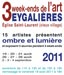 affiche de l'exposition "3 week-ends de l'art, Ombre et Lumière"  l'Église Saint-Laurent - Eygalières