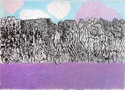 Andrlis-Rye, Paysage mauve, 65 x 92cm